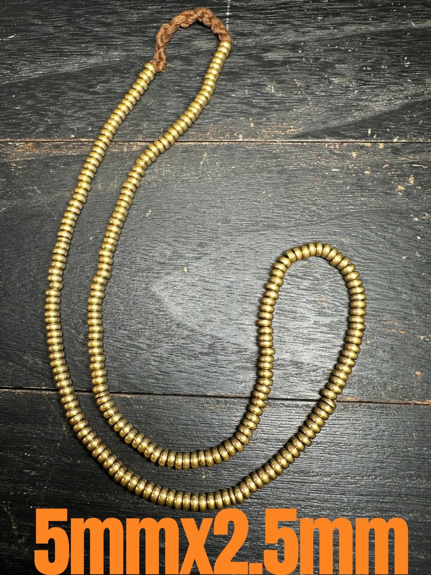 Handmade Nepal Brass Spacer Beads: African Style Jewelry Making