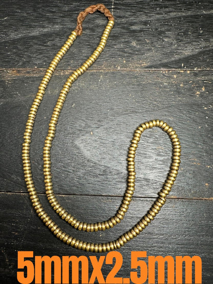 Handmade Nepal Brass Spacer Beads: African Style Jewelry Making