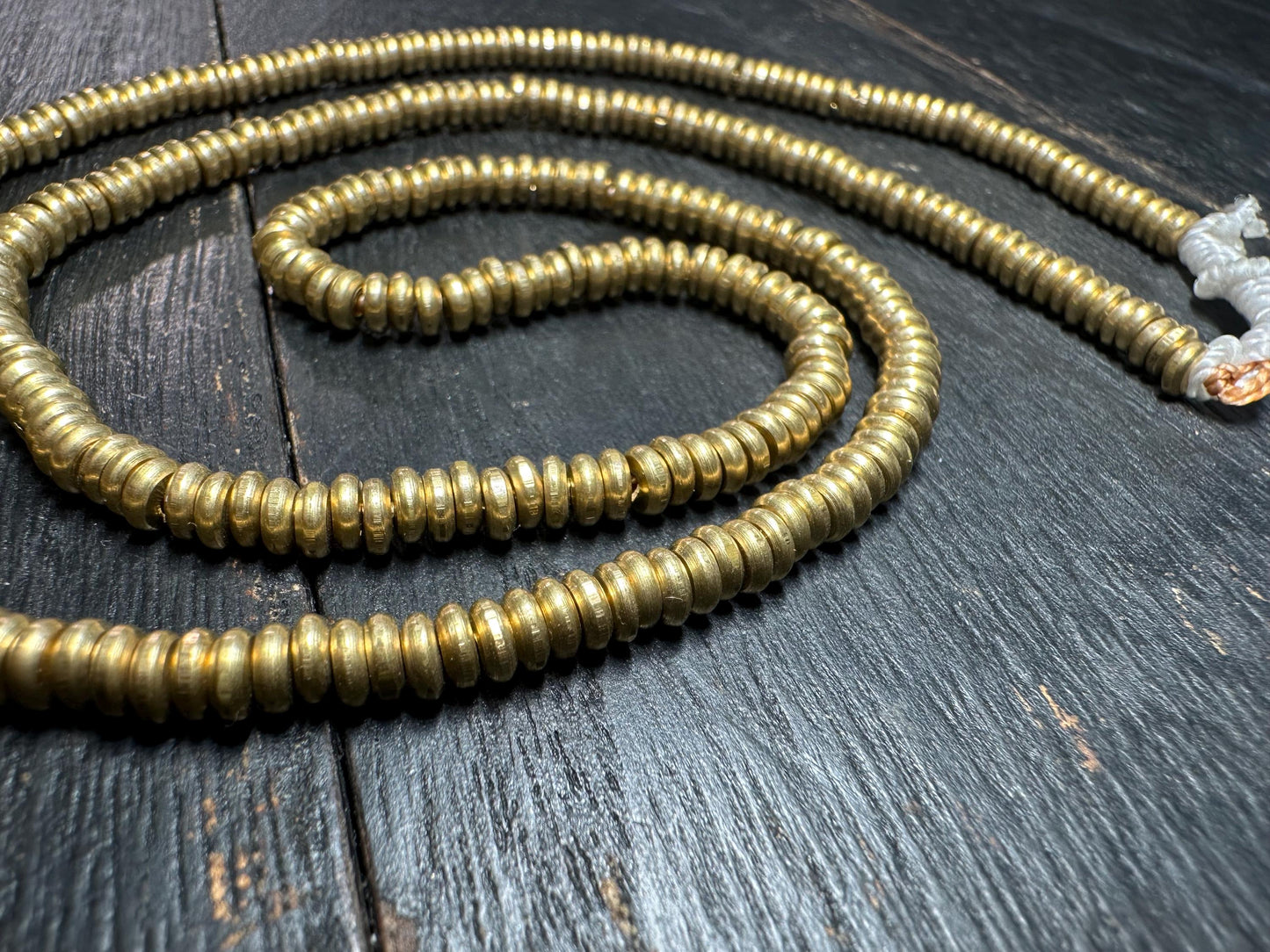 Handmade Nepal Brass Spacer Beads: African Style Jewelry Supplies