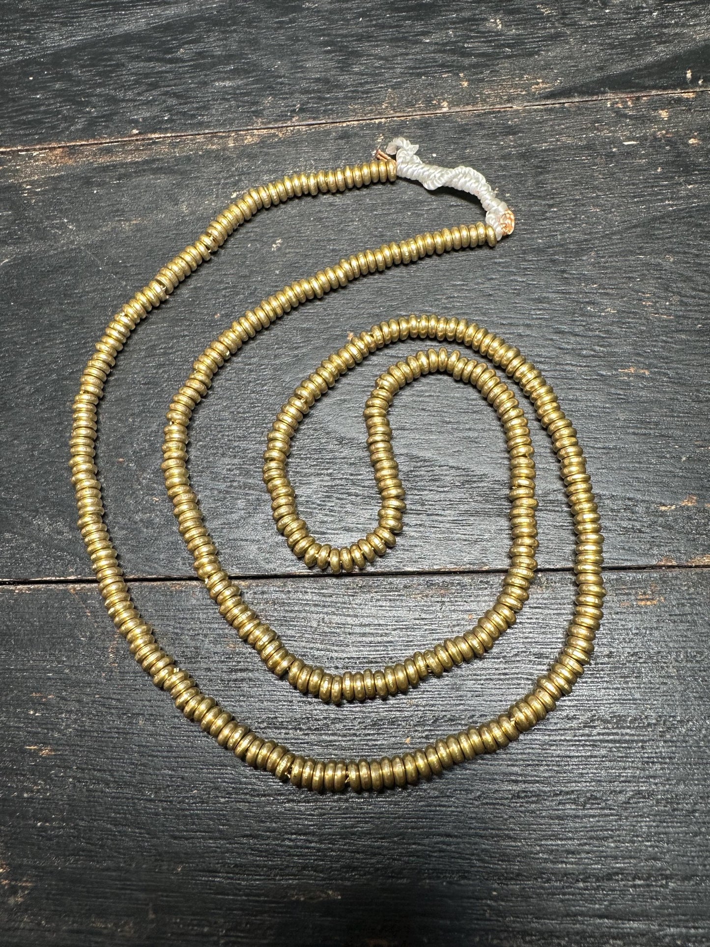 Handmade Nepal Brass Spacer Beads: African Style Jewelry Supplies