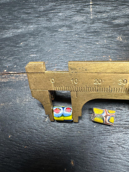 Antique Millefiori Trade Beads: Venetian Cylinder Mosaic Glass