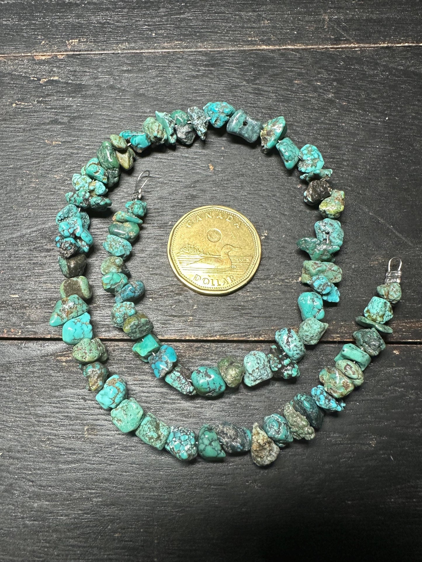 Natural Turquoise Nugget Beads: Hand-Polished Gemstone Jewelry Supplies
