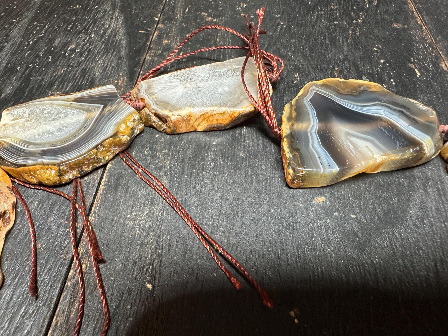 Raw Edge Agate Slice Beads: Freeform Gemstone Jewelry Making