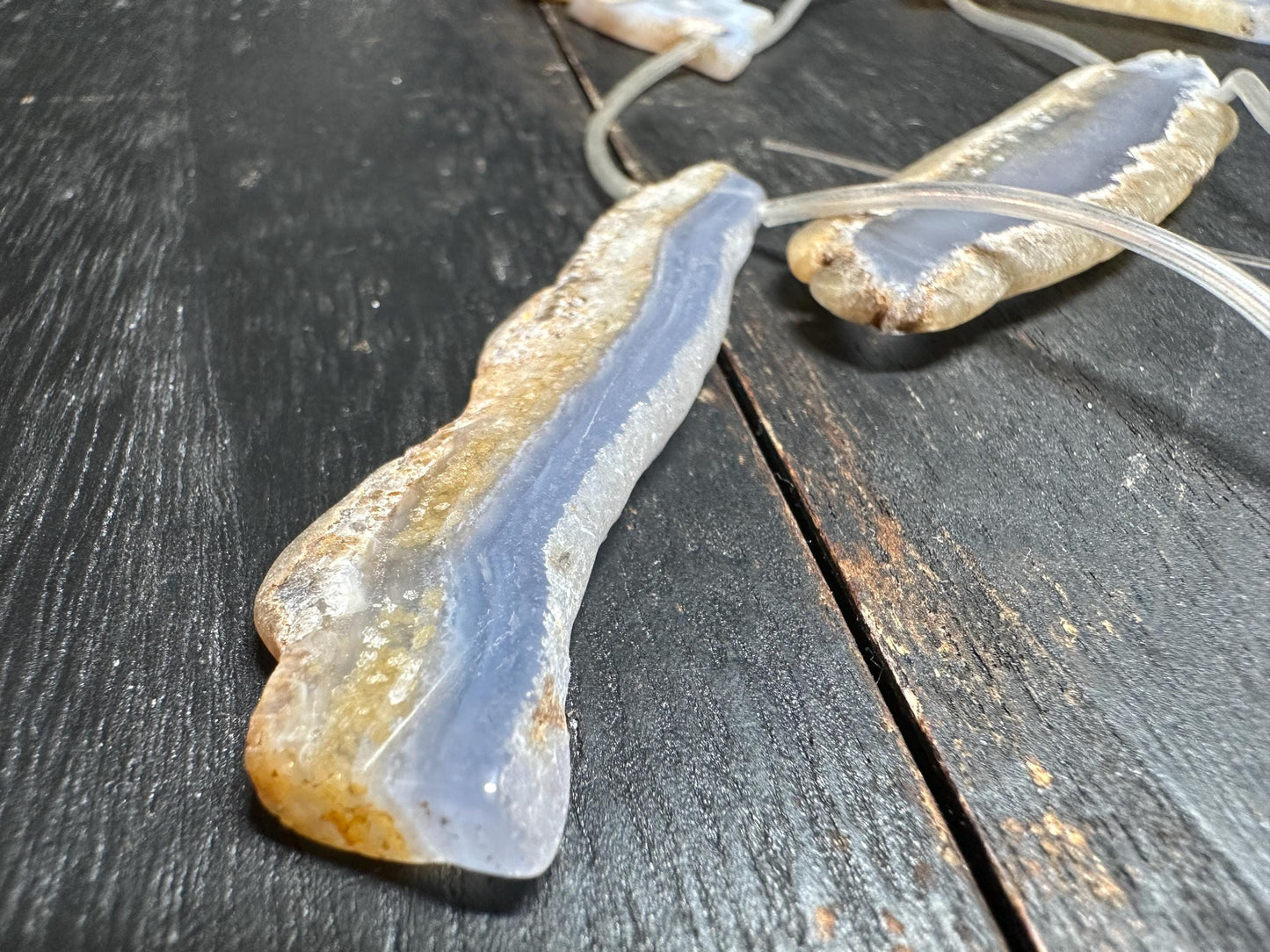 Raw Edge Agate Slice Beads: Freeform Gemstone Jewelry Making