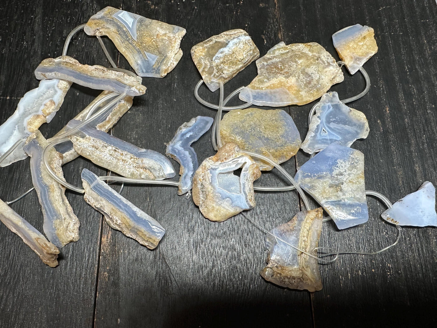 Raw Edge Agate Slice Beads: Freeform Gemstone Jewelry Making