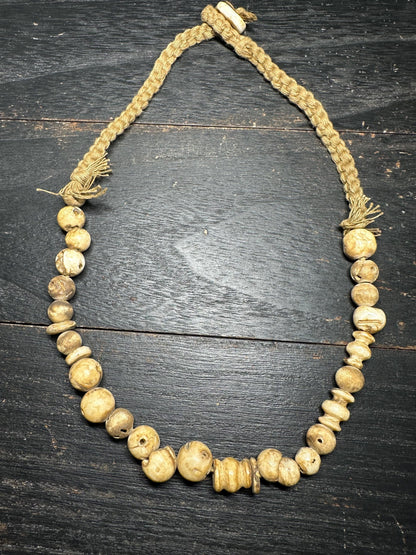 Handmade Nepal Conch Shell Necklace: Tribal Boho Jewelry