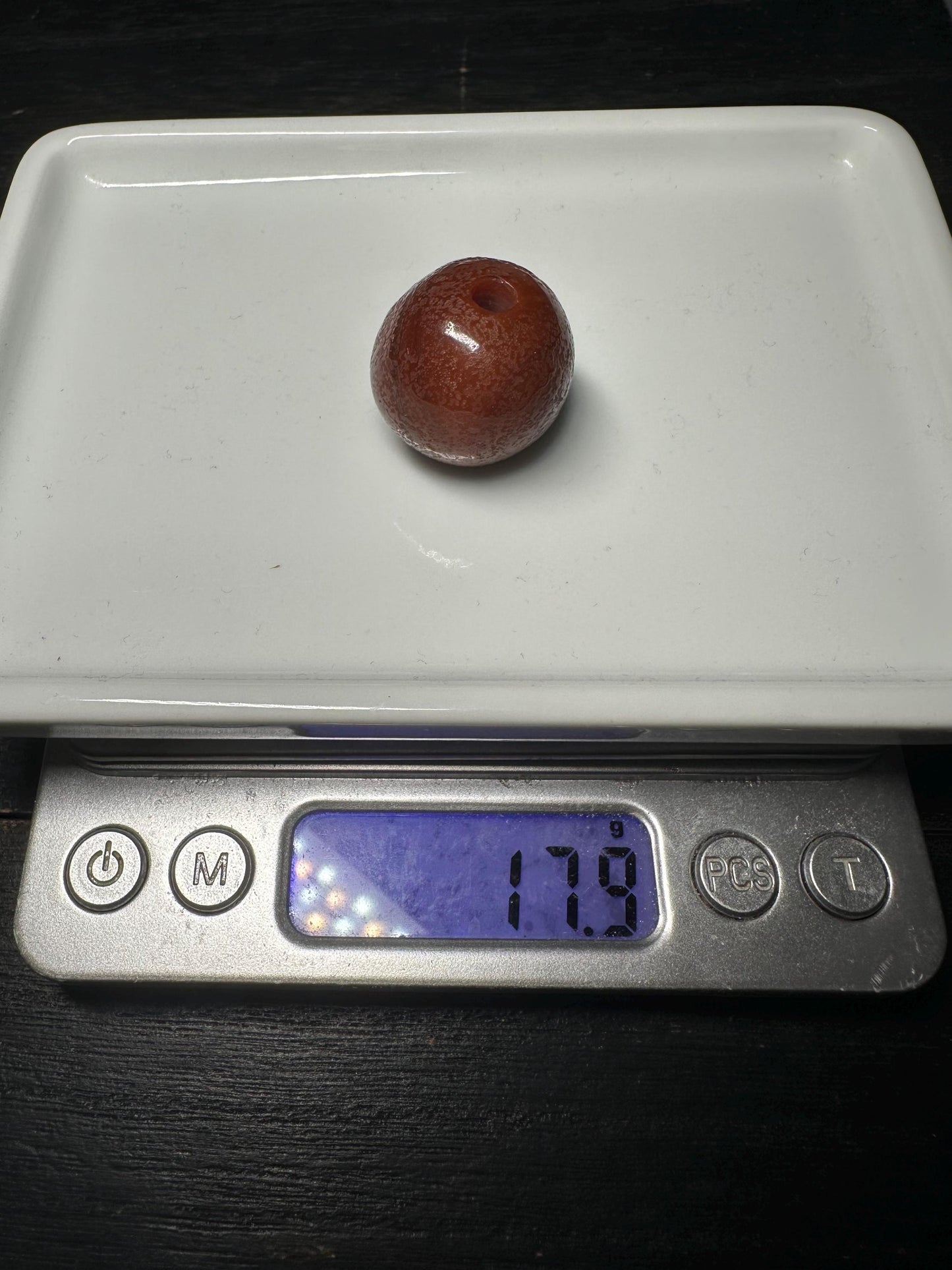 Himalayan Agate Onyx Beads: Rustic Red-Brown Gemstone Pair