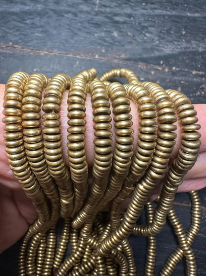 Handmade Nepal Brass Spacer Beads: African Style Jewelry Making
