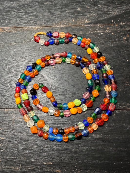 Vintage style Mix Assorted Shapes and multicolor glass beads from Nepal
