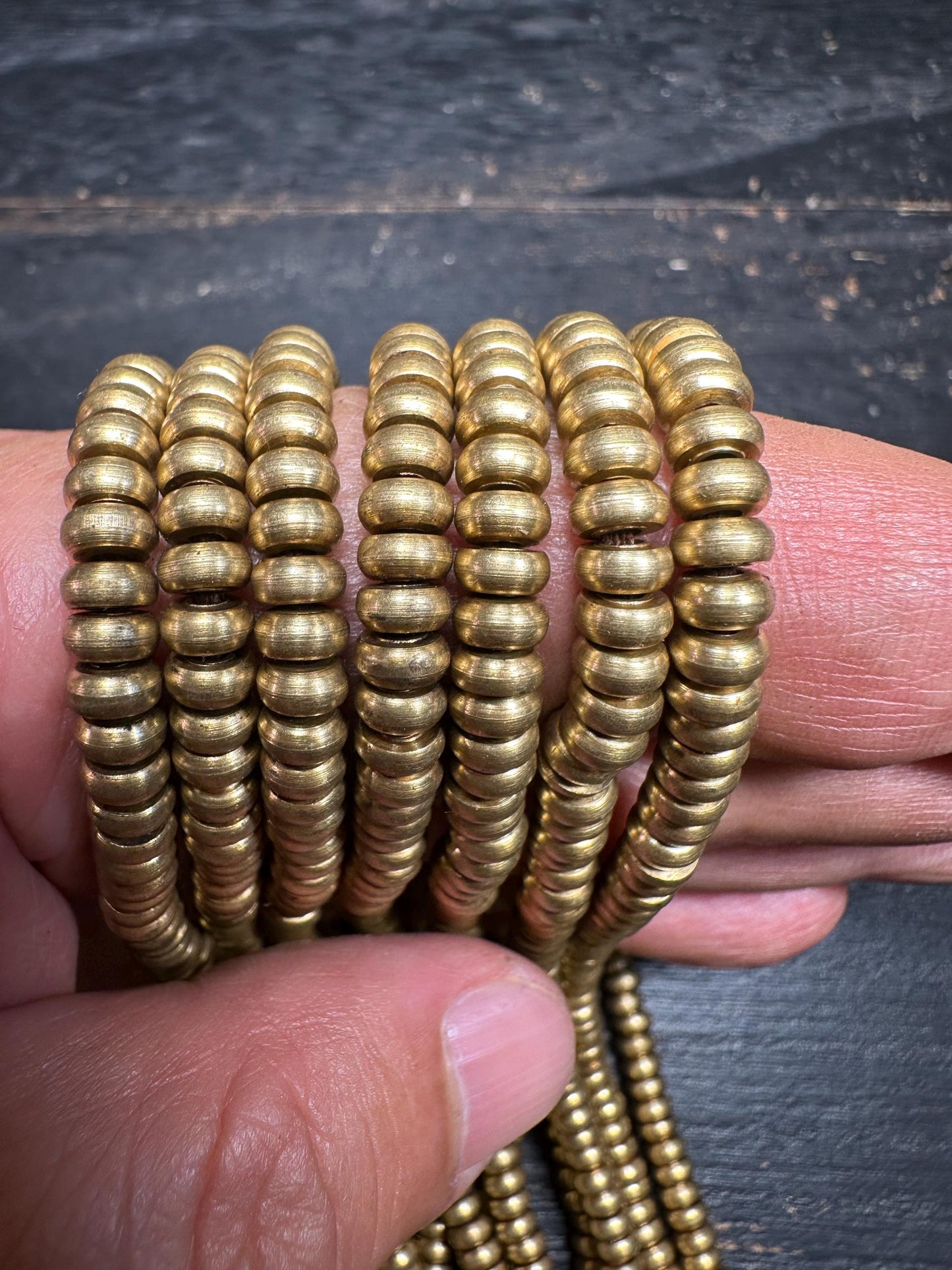 Handmade Nepal Brass Spacer Beads: African Style Jewelry Making