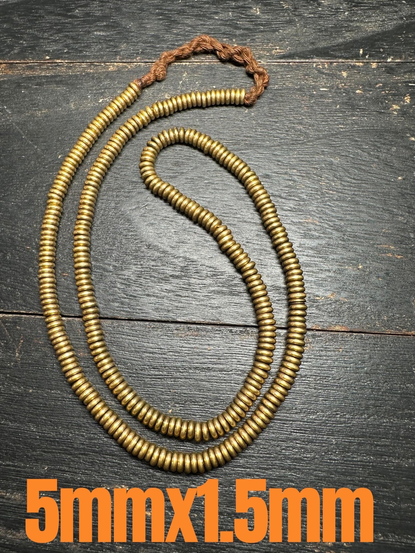Handmade Nepal Brass Spacer Beads: African Style Jewelry Making