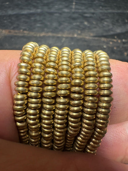 Handmade Nepal Brass Spacer Beads: African Style Jewelry Supplies