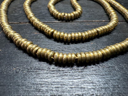 Handmade Nepal Brass Spacer Beads: African Style Jewelry Supplies