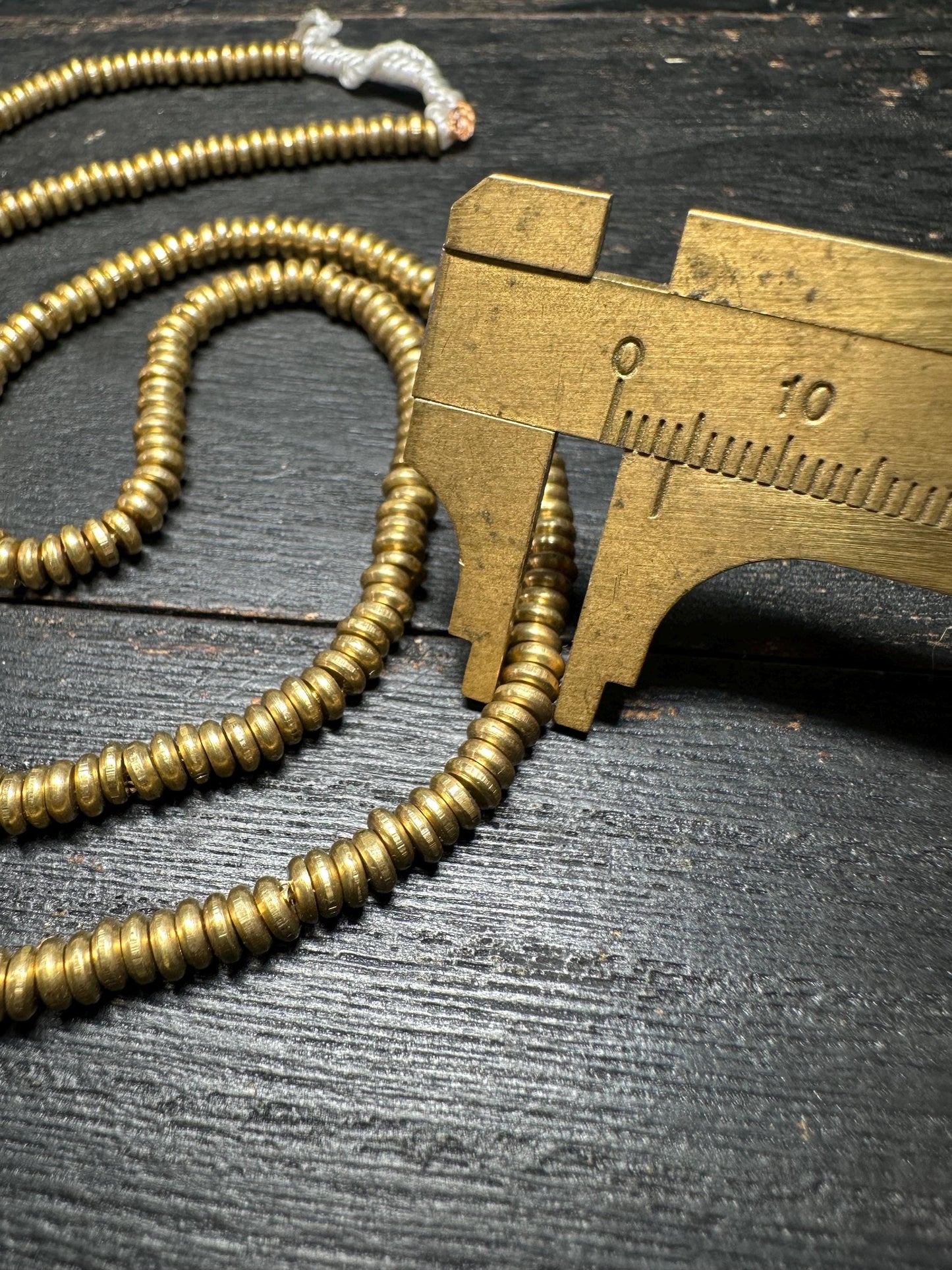 Handmade Nepal Brass Spacer Beads: African Style Jewelry Supplies