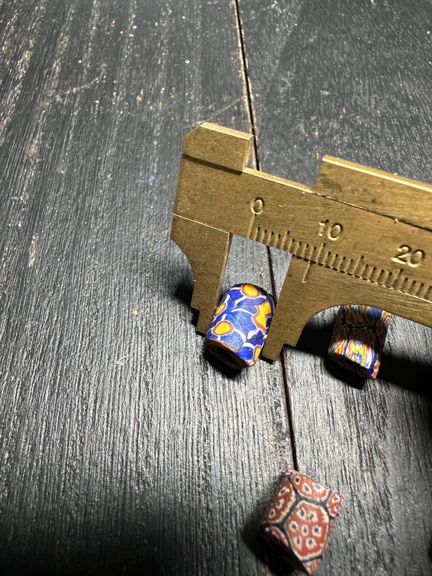 5 Pics Rare Venetian Millefiori Beads  Antique African Trade Beads for Jewelry & Crafts