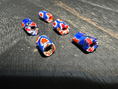 Antique Millefiori Trade Beads: Venetian Cylinder Mosaic Glass