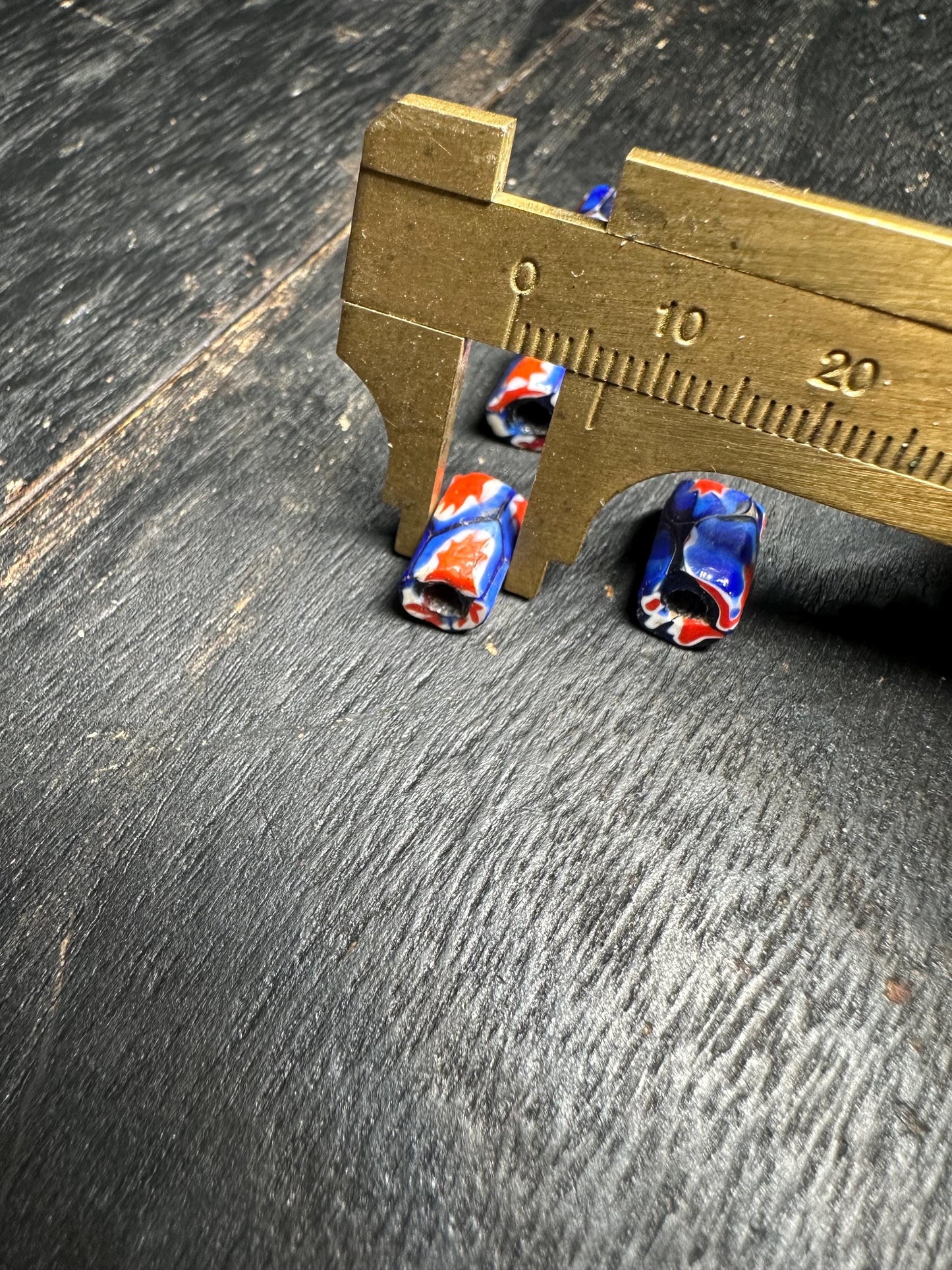 Antique Millefiori Trade Beads: Venetian Cylinder Mosaic Glass