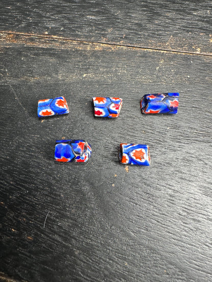 Antique Millefiori Trade Beads: Venetian Cylinder Mosaic Glass