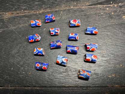 Antique Millefiori Trade Beads: Venetian Cylinder Mosaic Glass