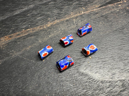 Antique Millefiori Trade Beads: Venetian Cylinder Mosaic Glass