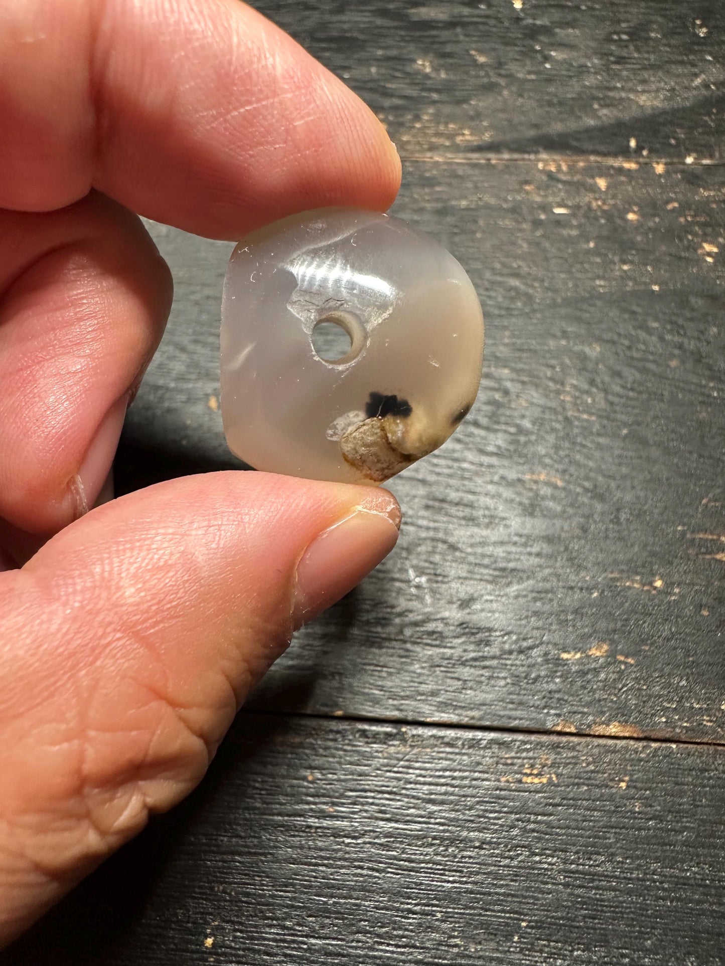 Hand Carved Agate Intaglio Pendant: Ancient Style Jewelry Bead