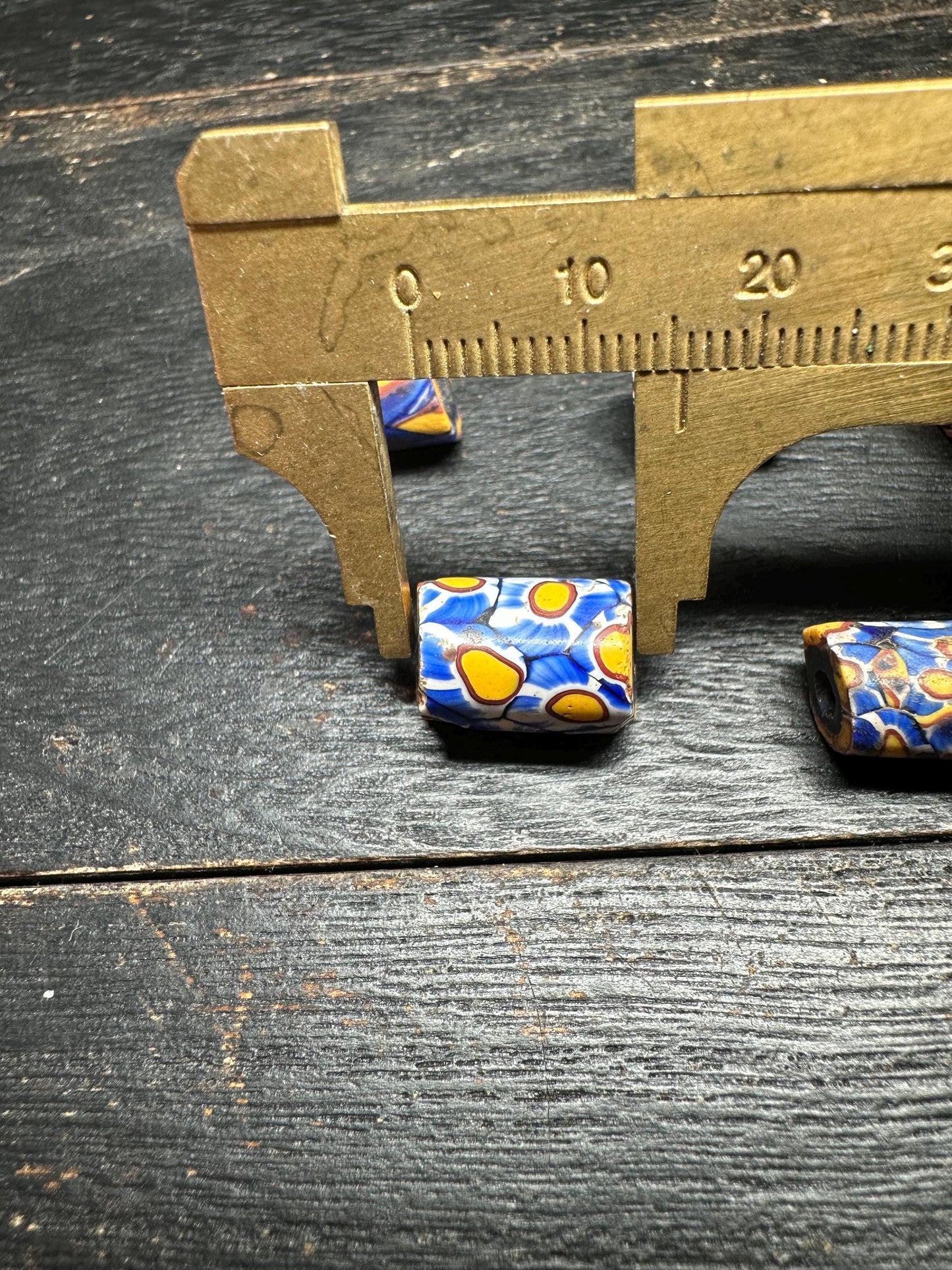 Antique Millefiori Beads: Venetian Cylinder Trade Beads for Jewelry