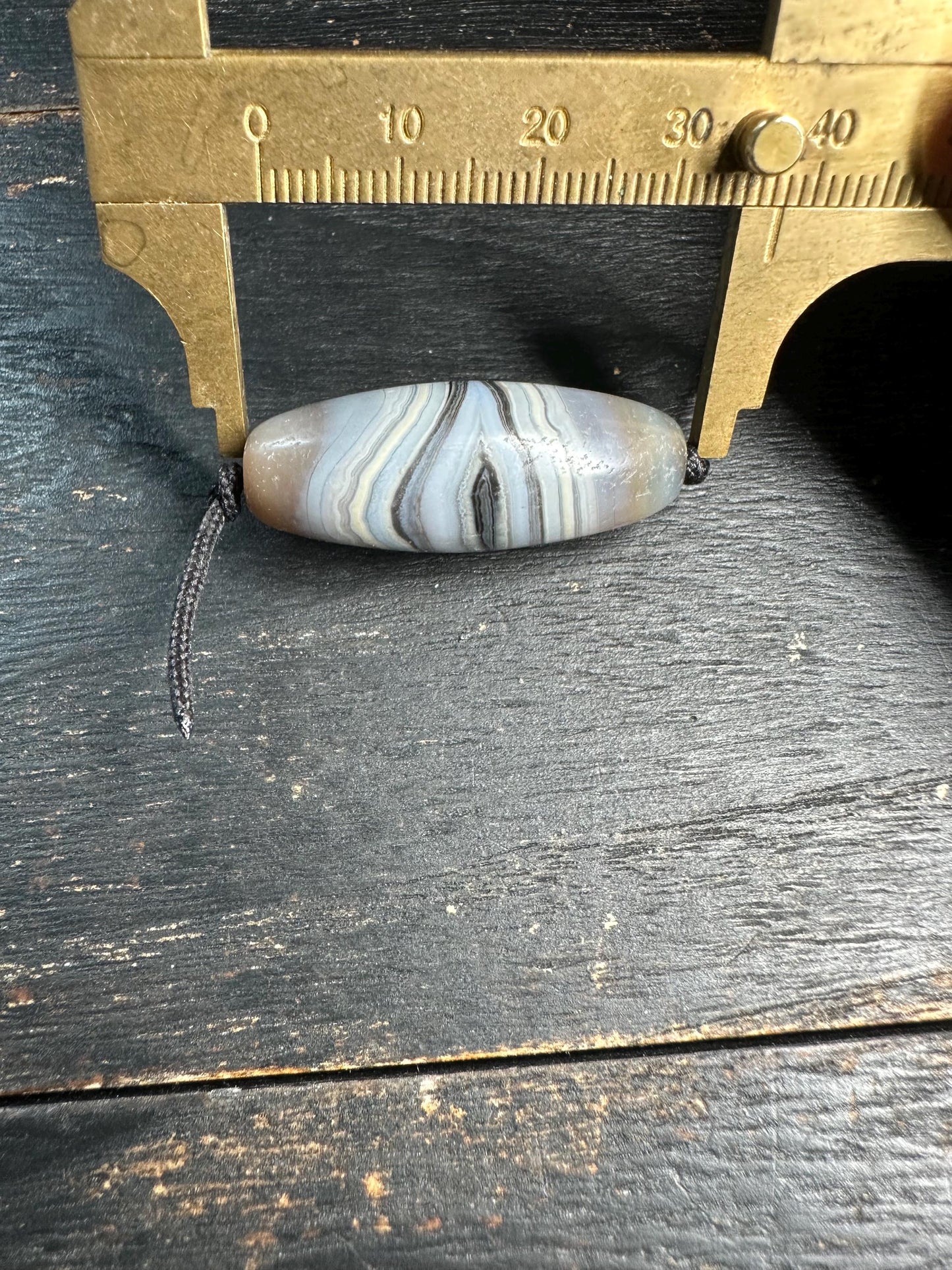 Handmade Original Tibetan Chung Dzi Bead  Pure Agate from the Himalayas | Ancient-Style Healing Amulet