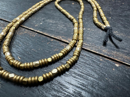 Handmade Nepal Brass Spacer Beads: Rustic Ethnic Jewelry Supplies (2.5-3mm