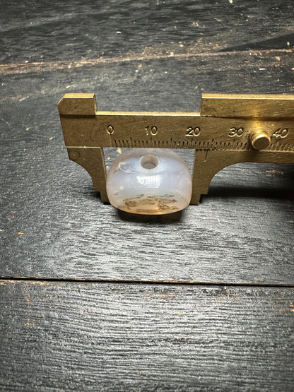 Agate Focal Bead  Artisan Intaglio Pendant  Rounded Back Carved Stone for Necklace Design