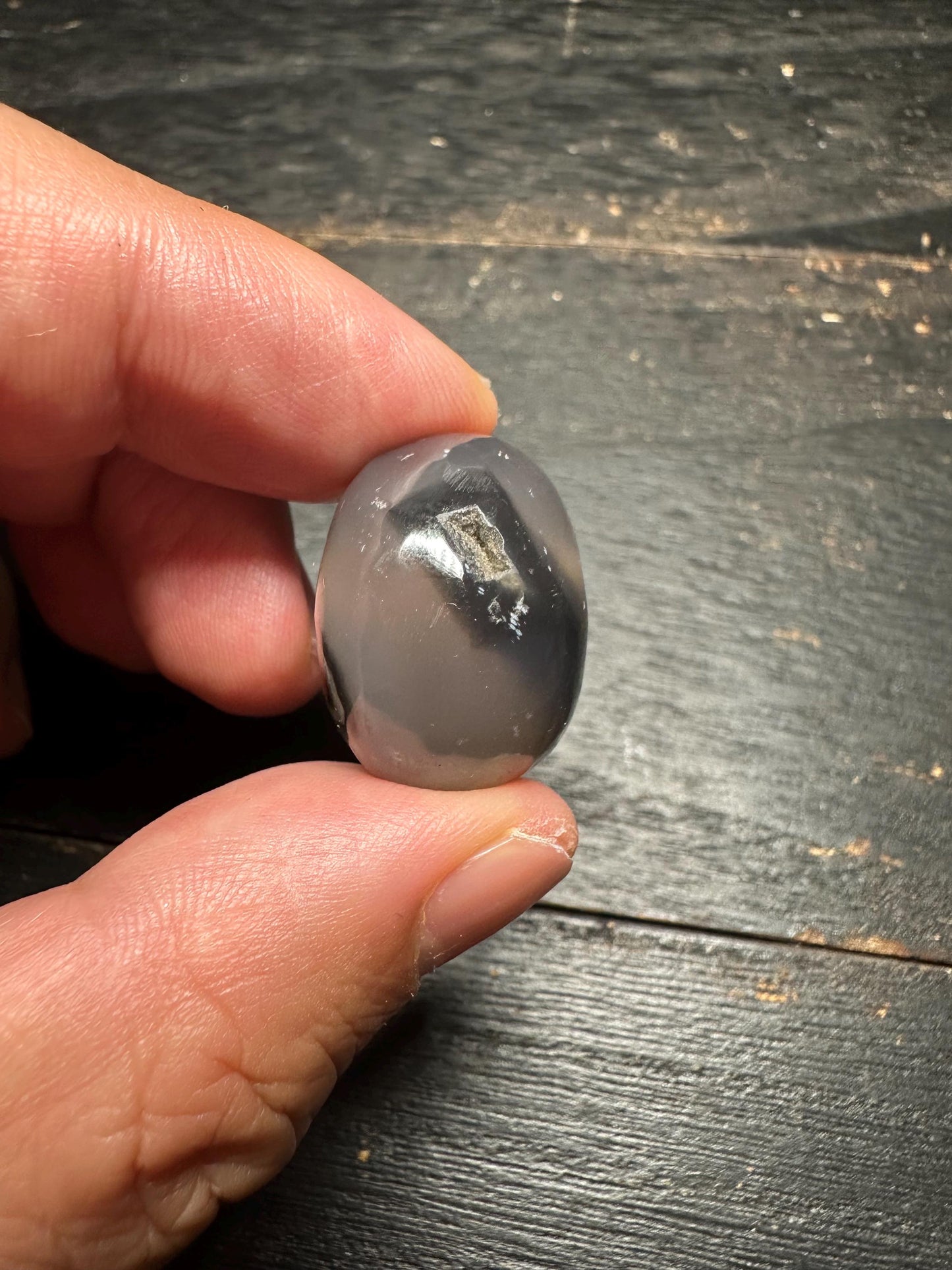 Minimalist Agate Pendant  Hand Carved Rounded Intaglio Bead  Earthy Ancient Style Charm