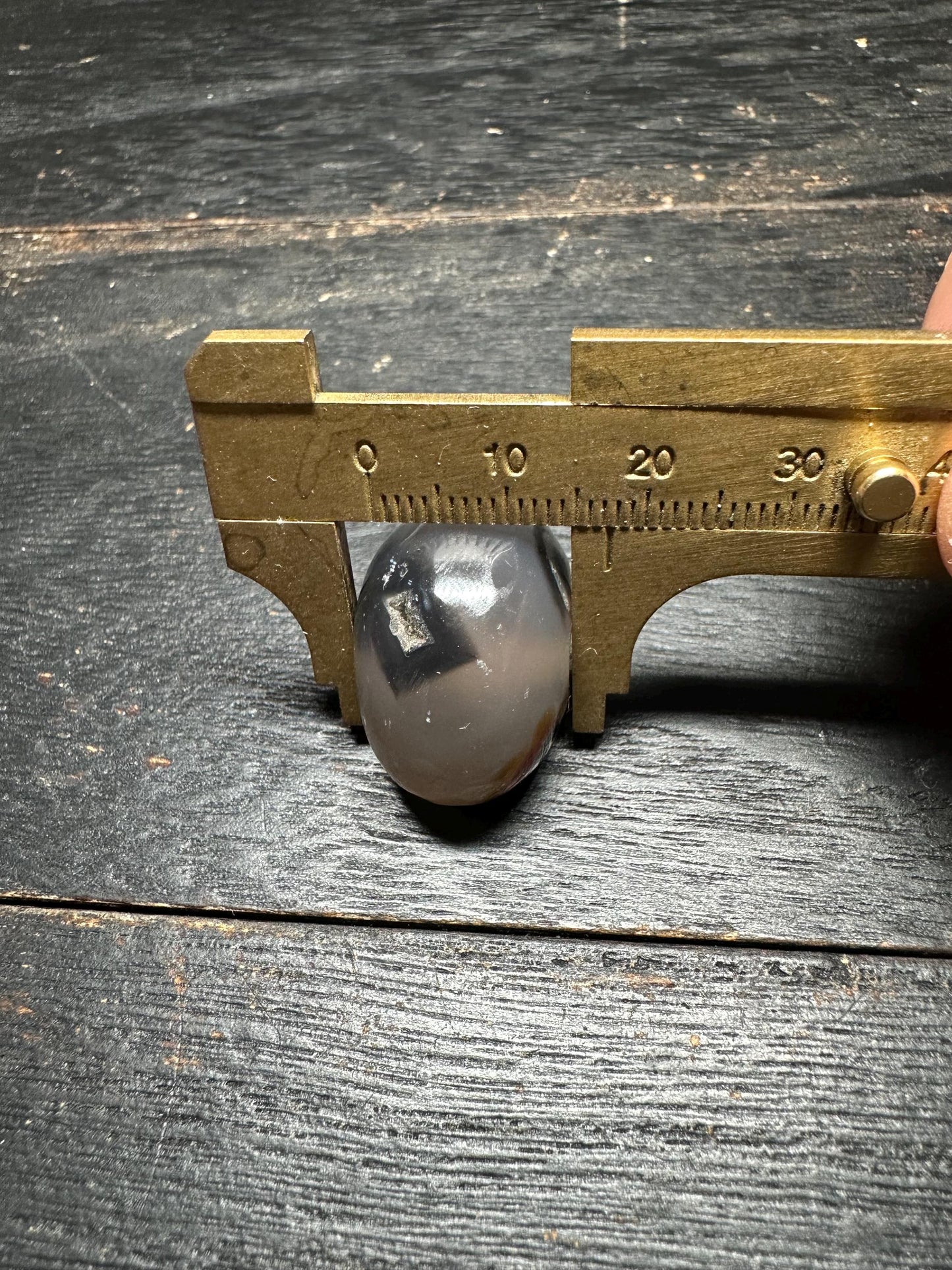 Minimalist Agate Pendant  Hand Carved Rounded Intaglio Bead  Earthy Ancient Style Charm