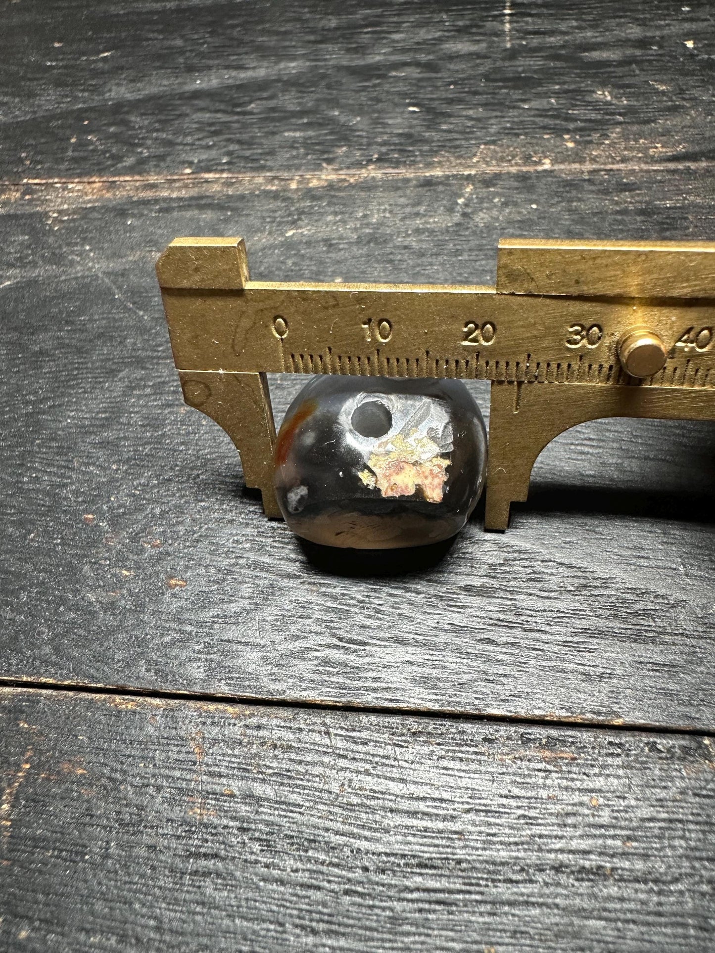 Minimalist Agate Pendant  Hand Carved Rounded Intaglio Bead  Earthy Ancient Style Charm