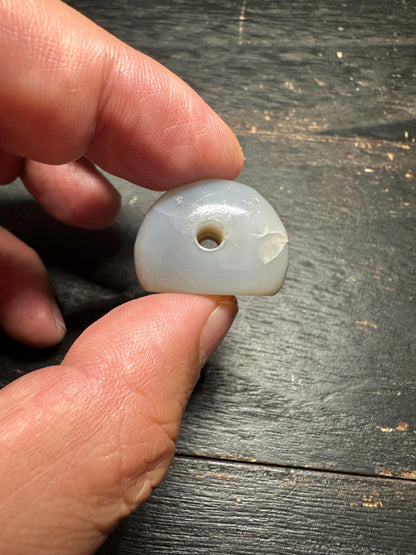 Hand Carved Agate Intaglio Pendant: Ancient Style Jewelry Bead