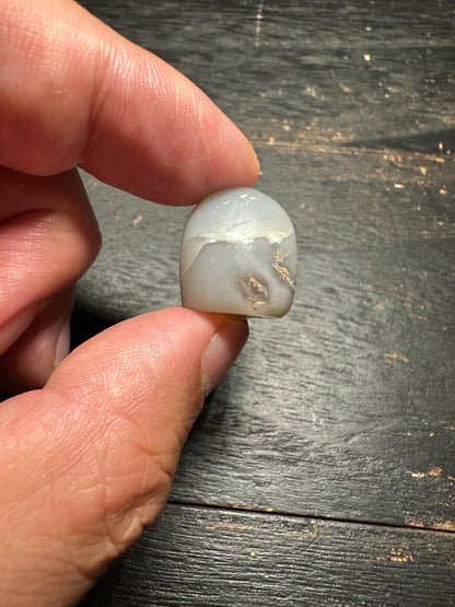 Hand Carved Agate Intaglio Pendant: Ancient Style Jewelry Bead