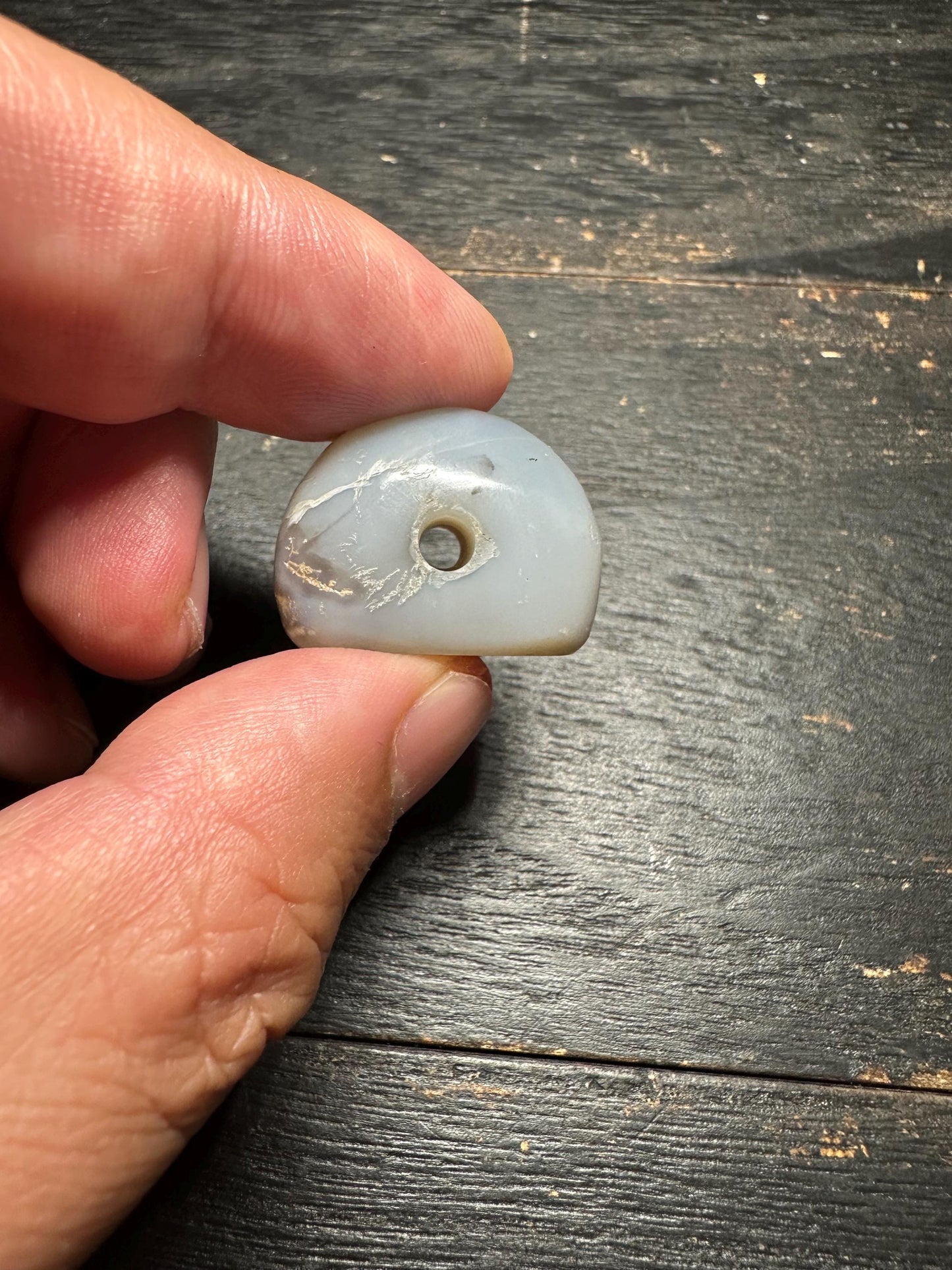 Hand Carved Agate Intaglio Pendant: Ancient Style Jewelry Bead