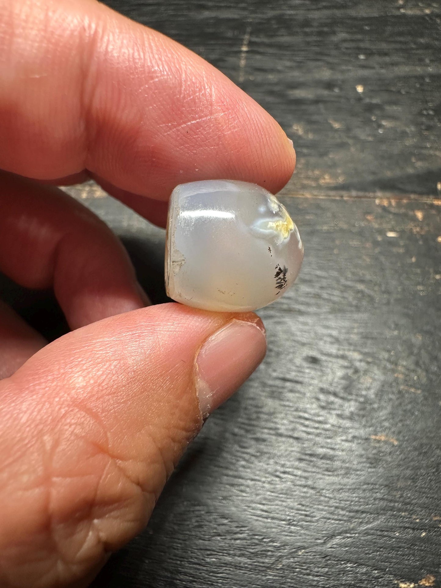 Primitive Style Agate Intaglio Bead  Carved Rounded Pendant  Ancient Tribal Jewelry Supply