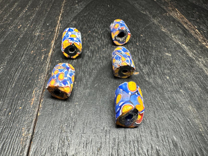 Antique Millefiori Beads: Venetian Cylinder Trade Beads for Jewelry