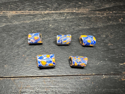 Antique Millefiori Beads: Venetian Cylinder Trade Beads for Jewelry