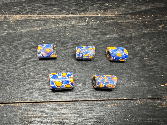 Antique Millefiori Beads: Venetian Cylinder Trade Beads for Jewelry