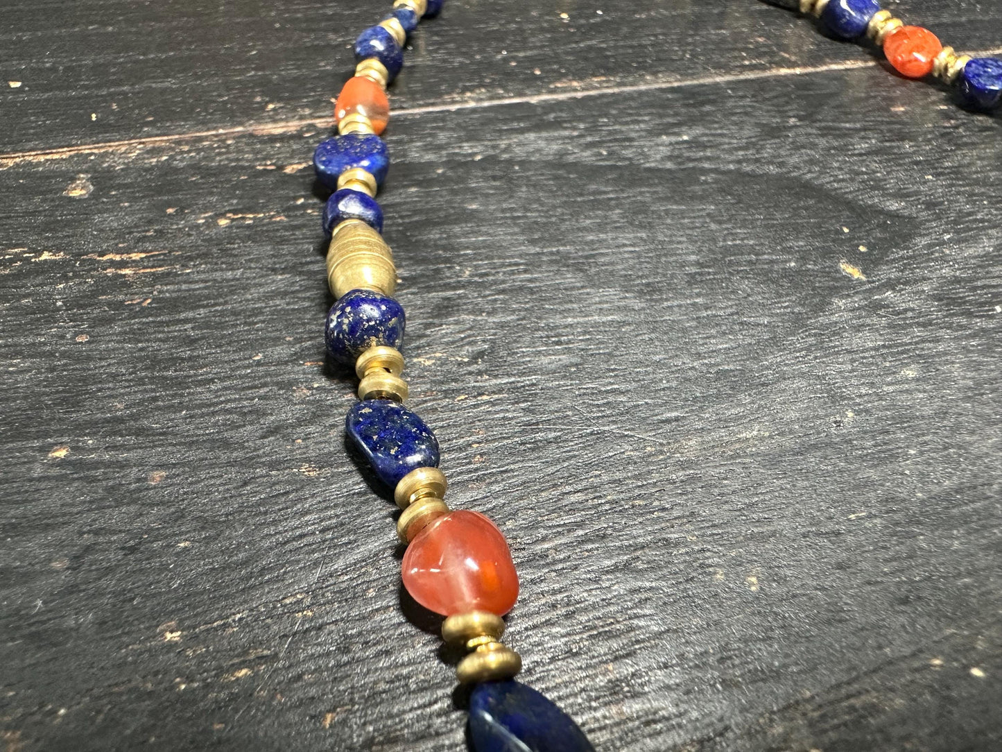 Ancient Carnelian Agate Tube Beads: Tang Dynasty Style Six-Sided Beads