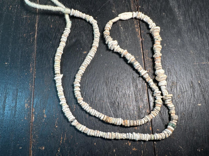 Ancient Ostrich Shell Beads Necklace  27 Strand | Tribal Ethnic Jewelry | West Africa