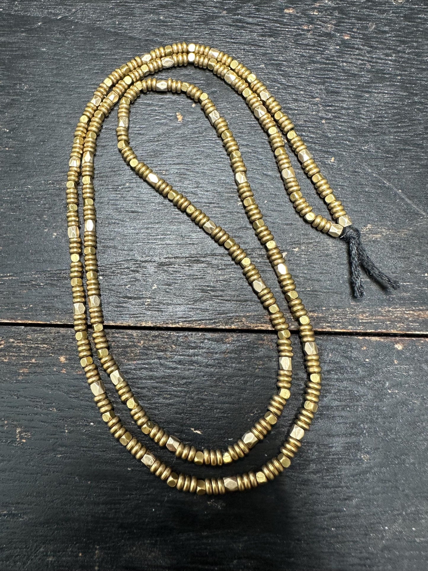 Handmade Nepal Brass Spacer Beads: Rustic Ethnic Jewelry Supplies (2.5-3mm