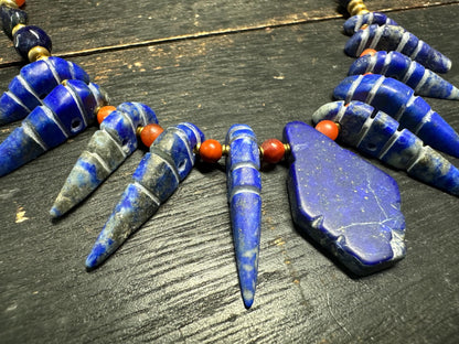 Ancient Carnelian Agate Tube Beads: Tang Dynasty Style Six-Sided Beads