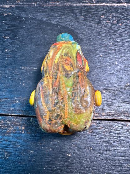 Phoenician Mosaic Glass Face Pendant  Tribal Amulet for Jewelry or Collectors(P2109)