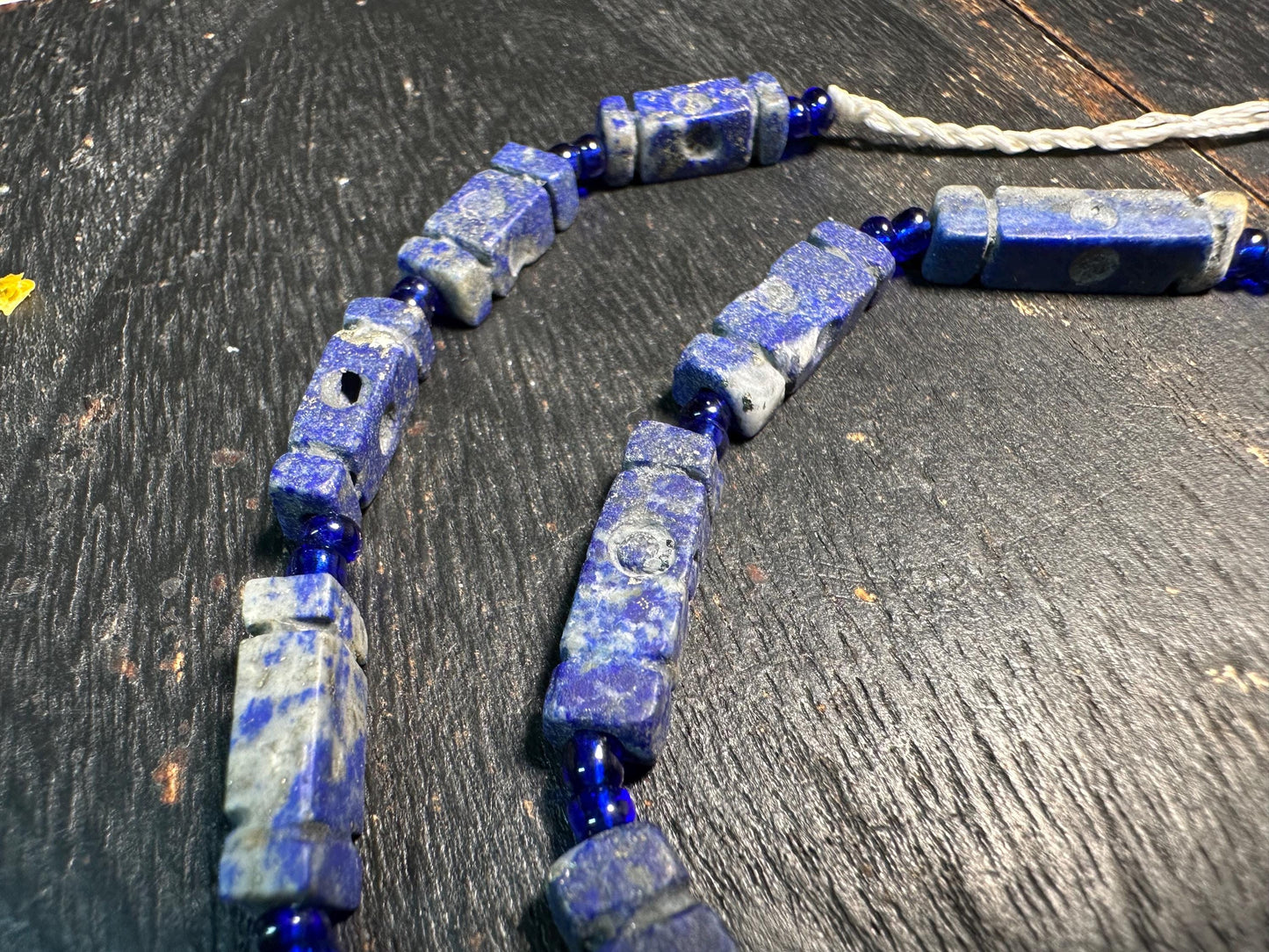 Handmade Afghan Lapis Lazuli Necklace: Boho Gemstone Jewelry