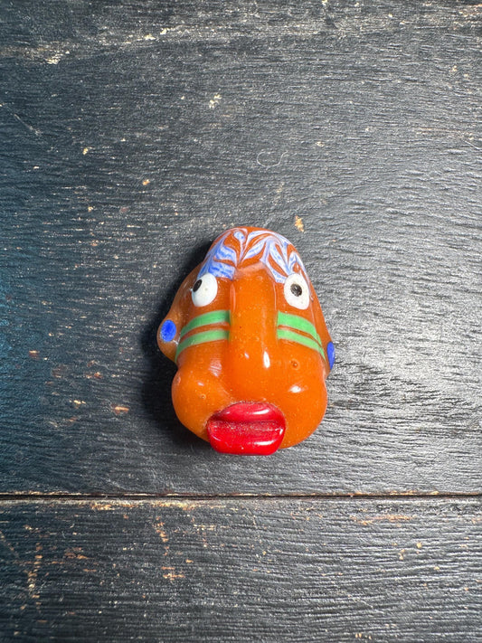 Folk Style Chinese Face Pendant  Art Jewelry Component