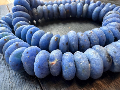 Authentic Recycled Glass Beads  African Krobo Beads (14-15mm)