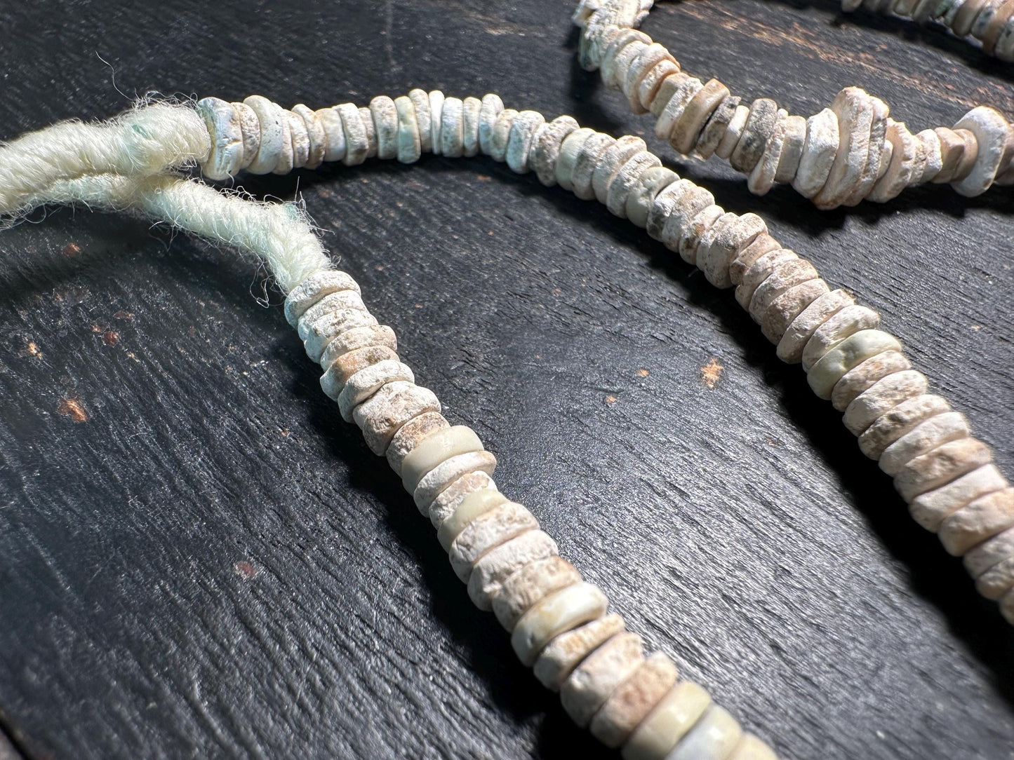 Ancient Ostrich Shell Beads Necklace  27 Strand | Tribal Ethnic Jewelry | West Africa