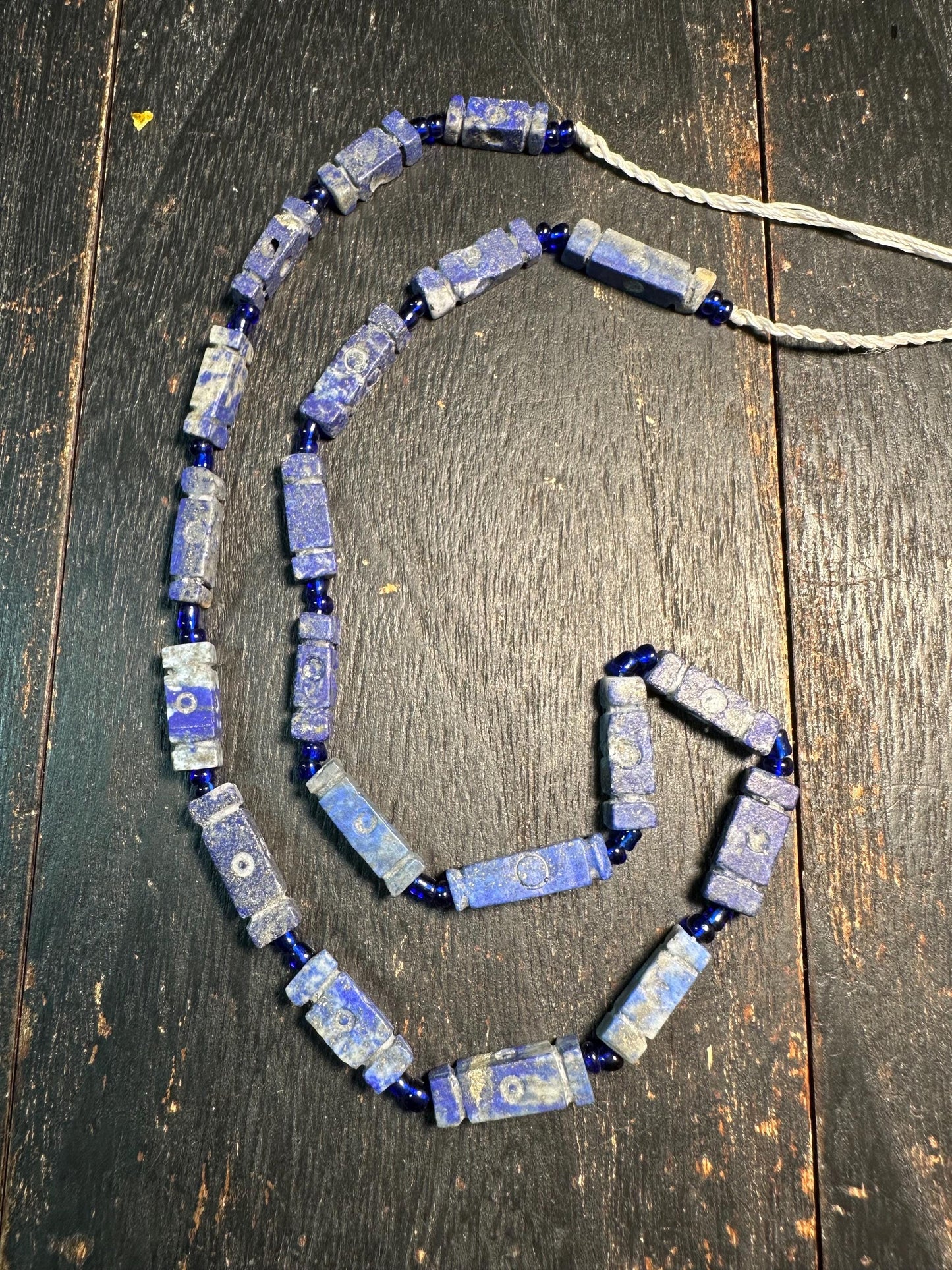 Handmade Afghan Lapis Lazuli Necklace: Boho Gemstone Jewelry