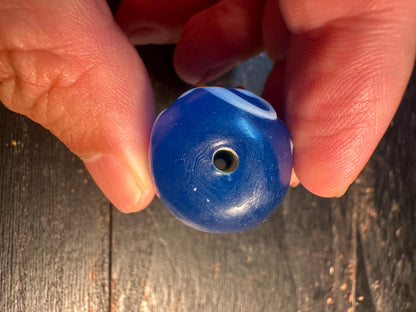 Traditional Chinese Opera Mask Charm  Recycled Glass Pendant